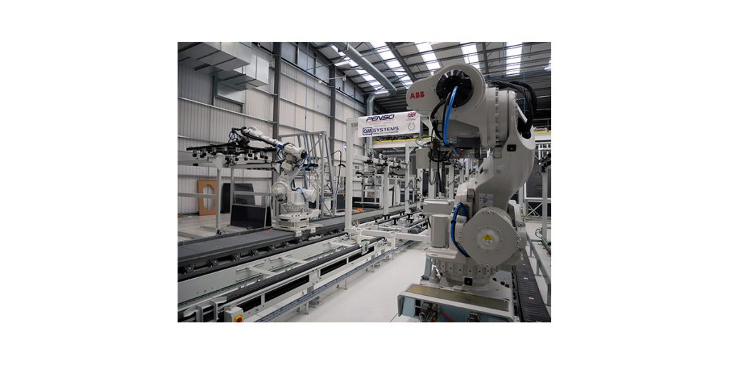 QM Systems Body-in-White Robotic Assembly Line zoom out view